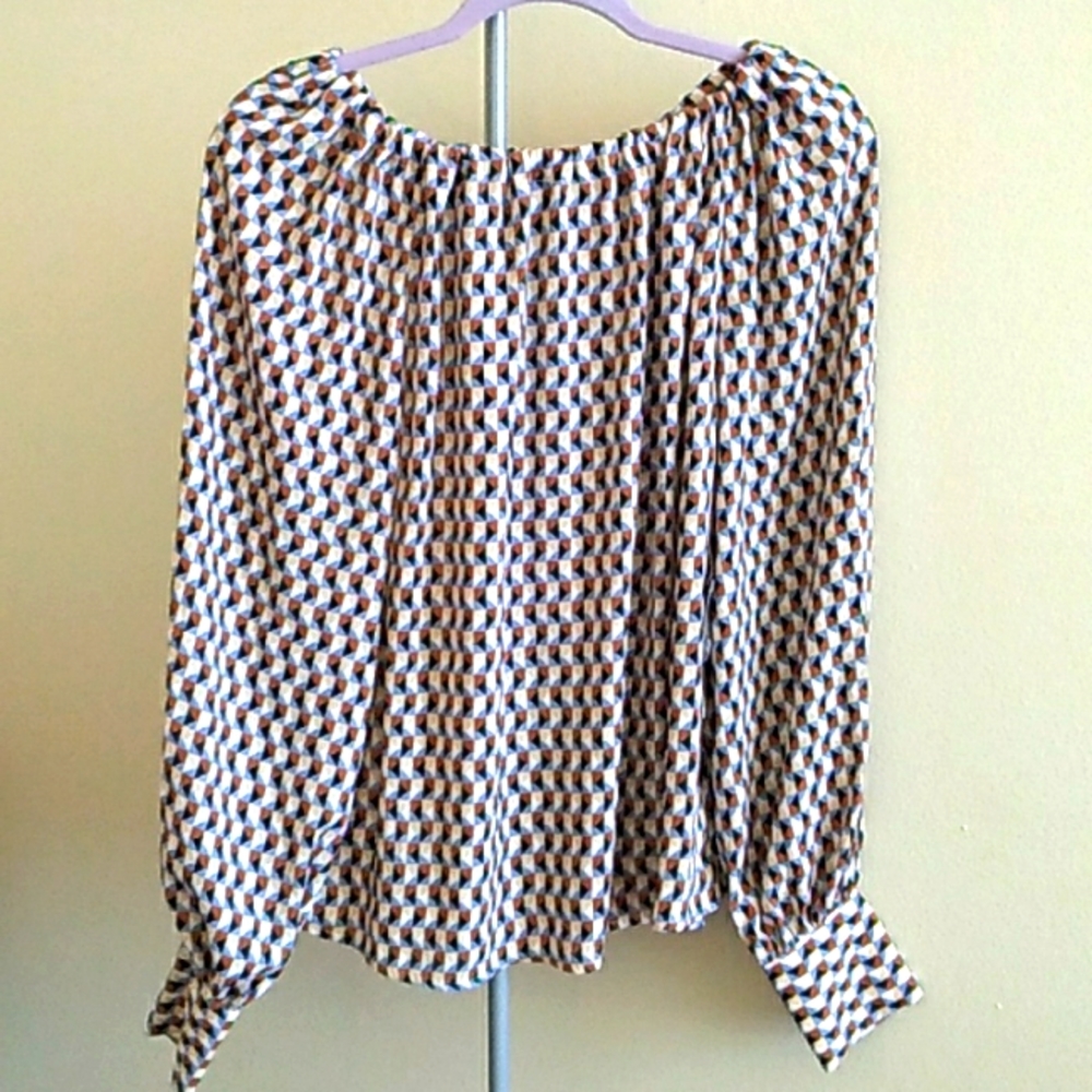NWOT Worthington Tie-Back Blouse (M)